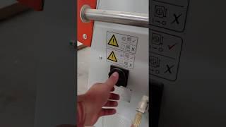 How to turn on the banding machine