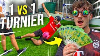 1 VS 1 FUßBALL TURNIER UM 1.000 € (AUF UNSEREM FUßBALLPLATZ)