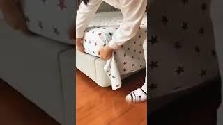 Subscribe ||Bedsheet Corner Folding Hack||The Akanksha Rajput Creation