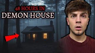 The SCARIEST Video Ever Recorded - 48 HOURS INSIDE HAUNTED DEMON HOUSE  (Full Movie)