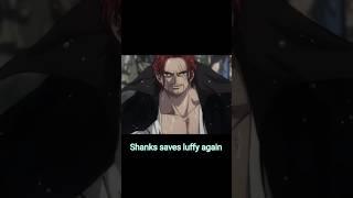 Shanks saves luffy..again#shorts #anime