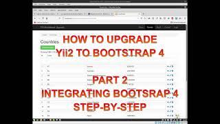 Upgrade Yii2 to Bootstrap 4 - Part 2 - Integrating Bootstrap 4 STEP-BY-STEP