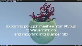 Avoyd Voxel Editor - Tutorial - Export to .obj Polygon Mesh and Import in Blender