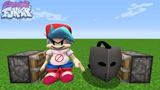 BOYFRIEND + MASK | FNF Friday Night Funkin' Characters in Minecraft