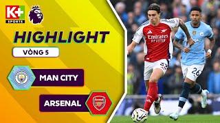 MAN CITY - ARSENAL | HAALAND - STONES CỨU NGUY, GABRIEL - CALAFIORI ĐẲNG CẤP | NGOẠI HẠNG ANH 24/25