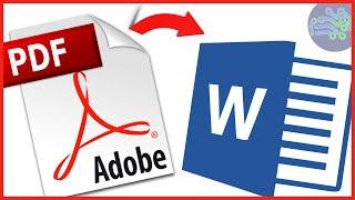 How to CONVERT PDF to WORD | FREE no programs, no websites