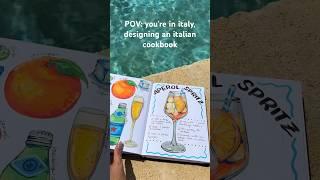 Designing A Cookbook Full Of My Favorite Italian Recipes #cookbook #recipes #italian #art #italy