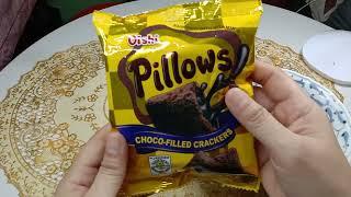 OISHI PILLOWS CHOCO FILLED CRACKERS