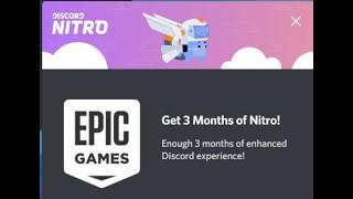 How to redeem free discord nitro from epic games