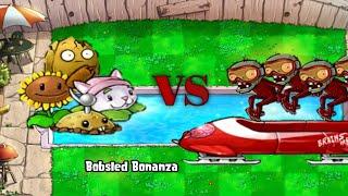 Туториал как пройти мини-игру Bobsled Bonanza  в Растения против зомби