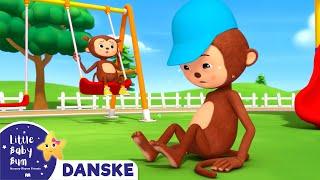 Fem abeunger | Little Baby Bum Dansk - Børnesange og tegnefilm | Moonbug Børn Dansk