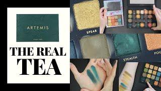 CLOSE UP ALTER EGO ARTEMIS PALETTE SWATCHES | Hannah Louise Poston | MY YEAR OF LESS STUFF