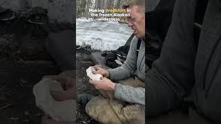 Making a scrumptious breakfast in the frozen Alaskan Wilderness!