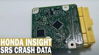 Хонда Инсайт Crash Data сброс ошибки AirBag SRS. Горит лампочка. Honda Insight подушки безопасности