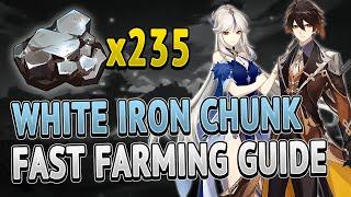 White Iron Chunk All Locations FAST FARMING ROUTE | Genshin Impact 2.0