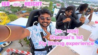  160 அடி Height | CHENNAI’s 1st FLY DINING Experience  #shorts #chennai #flydining