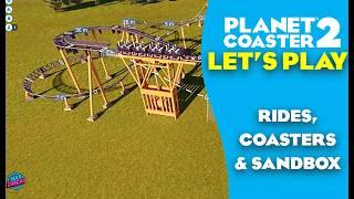 SANDBOX - Planet Coaster 2 Creator Event (Uncut) Let's Play / First Looks (RIDES, COASTERS & STUFF)