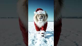 Lion Santa stays blessed.  #Shorts #merrychristmas