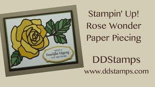 Stampin' Up! Rose Garden Bundle Rubber Stamp Technique Paper Piecing