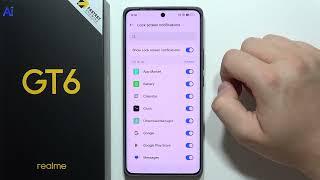 Realme GT 6: Hide Lock Screen Notifications