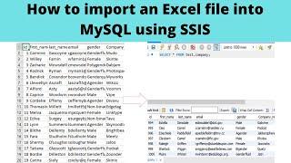 08 How to import an Excel file into MySQL using SSIS