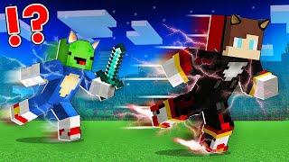 JJ Shadow and Mikey Sonic The Hedgehog SPEED Speedrunner VS Hunter - Minecraft (Maizen)