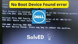 [SOLVED] No Boot Device Found Press any key to reboot the machine | Computer is not starting up.