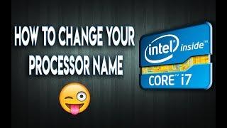 Change Processor Name in System Properties