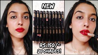 *NEW* BLUE HEAVEN POWDER MATTE LIPSTICK I ALL 20 SHADES SWATCHED + QUICK REVIEW I #reelswatches