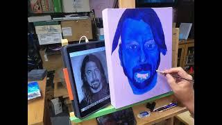 Mr Gast Art Paints Dave Grohl