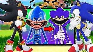 Sonic and Shadow REACT To Shin Sonic Sings a Song BUT Its Sprunki