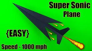 EASY Paper Plane that FLY FAR || BEST Paper Airplanes || Planes || Super Sonic Plane