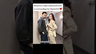 Mashallah Beautiful couple #yumnazaidi official #wahajali #pakistani #showbiz #celebrities #terebin