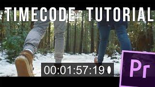 How To Add Timecode In Premiere Pro