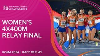 Dutch DELIGHT!  Women's 4x400m relay final | Roma 2024