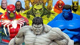 The Lucifer Hulk BREAK Blue Hulk Vs Spider Hulk and The Villains - Epic Battle