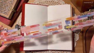 ASMR 저속노화(?) 식단관리(?) 다이어리 꾸미기 Art Journaling #scrapbooking #papertherapy #コラージュ #collage 다꾸