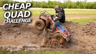 Cheap Quads OBSTACLE COURSE! Polaris vs Suzuki vs Yamaha!