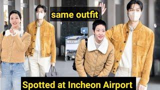 Lee  Min-Ho and Kim go Eun Spotted at Incheon Airport Heading to Fashion Week