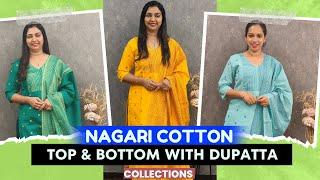  Elevate Your Style with Nagari Cotton - Shop Top, Bottom & Dupatta!  || 𝐆𝐋𝐈𝐓𝐙𝐈𝐍𝐃𝐈𝐀 FASHIONS 