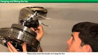 How to Install a Hunter Ceiling Fan - 2xxxx Series Models