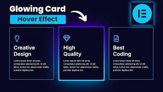 Elementor Magic Card Hover Effect | Glowing Card Hover Effect | WordPress Elementor Pro Tutorial