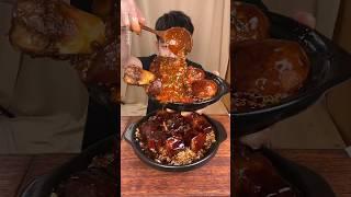 SPICY BRAISED PORK AND SOFT-BOILED EGG WITH PORK BELLY MUKBANG ASMR  #foodlover #eatingshow #asmr