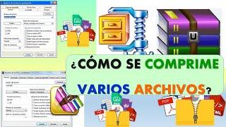 Como comprimir varios archivos en zip o rar y enviarlo por correo o classroom