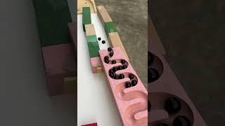 Marble Run Colorful HABA wooden slope Black Ball BB #8#asmr #race