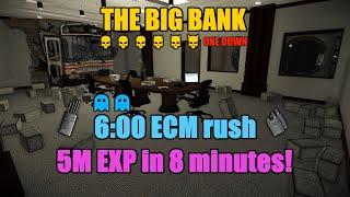 [PAYDAY 2] The Big Bank full loot 6-min ECM rush || New highest EXP/min