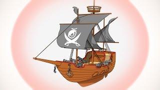 Cartoon Pirate Ship - Cinema 4D Sketch and Toon 3D Model