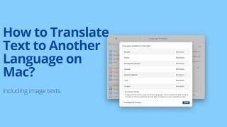 How to translate text to another language on Mac, including image texts?