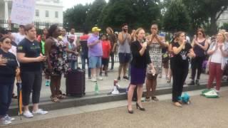 Alexandra Chandler: Speaking Against the #TransMilitaryBan, White House, 29 July 2017 (2 of 2)