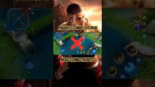 PAQUITO BASIC COMBO TUTORIAL #mlbb #mobilelegends #tutorial #shorts